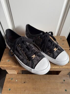 Coach Empire Sneakers C Logo Sz 5B Black